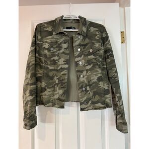 Women's KUT From the KLOTH Camo Denim Jacket Size Medium